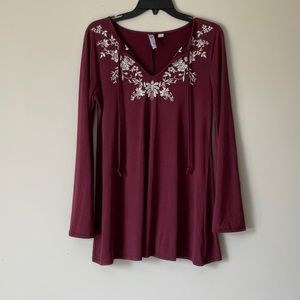 Alya Brand- Francesca’s store, Size: Small, Color: Burgundy